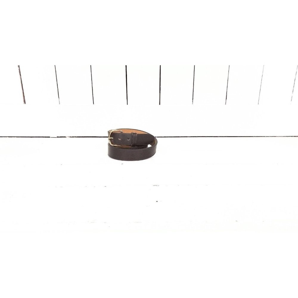 Brown thick genuine leather belt mens 46
